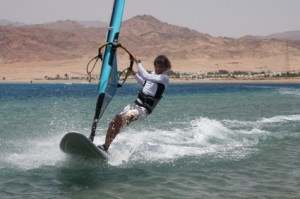 Windsurfing in Dahab, Egypt