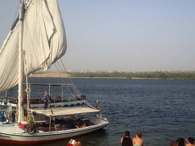 Felucca sailing on the Nile, Egypt