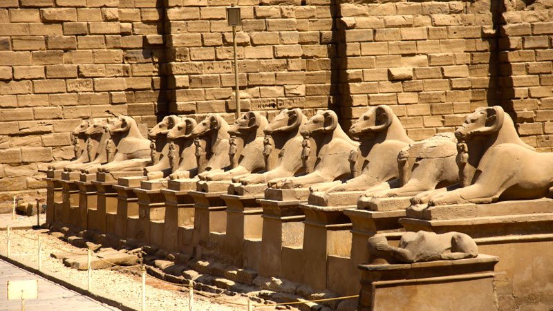 Avenue of Sphinxes, Karnak Temple, Luxor, Egypt 
