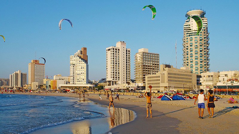 Tel Aviv beach, Israel 
